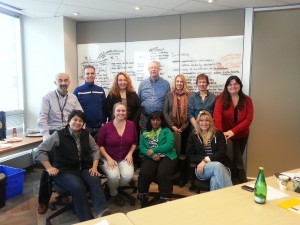 Front row (l-r) Riza Kaya, Tamir Kojman, Elaine Janes, Rob Barlow, Jordanna Lake, Glen Guerin, Anita Adams, Back row: Kam Rao, Naomi Robinson, Claryse Boulineau, Kim Taylor-Galway